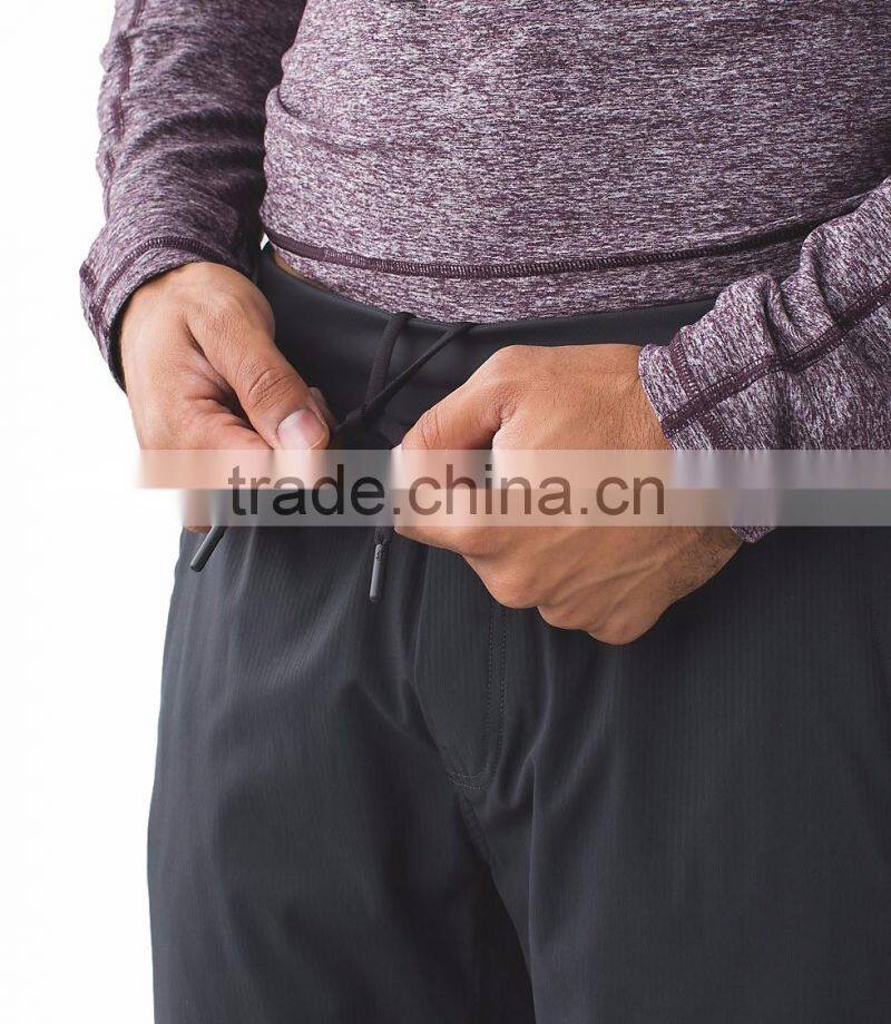 Quick dry polyester woven fabric training pants mens trekking pants