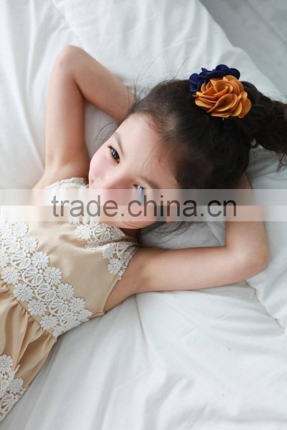 Elegant Lace Embroidered Dresses Mother Daughter Clothes New Summer Dress