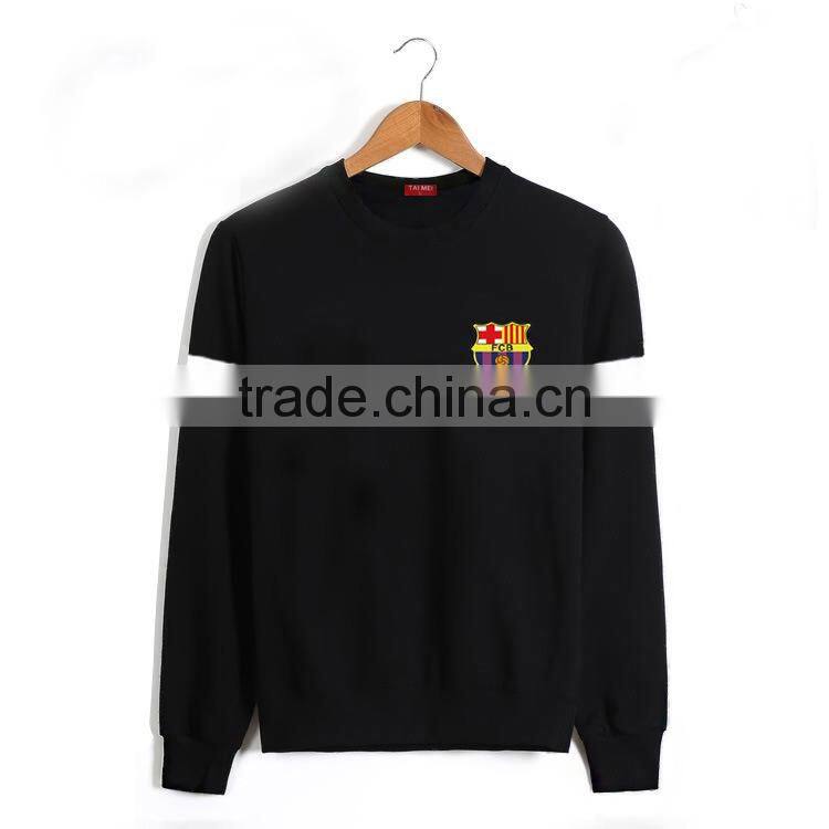 Custom wholesale new fashion men black hoody without hood
