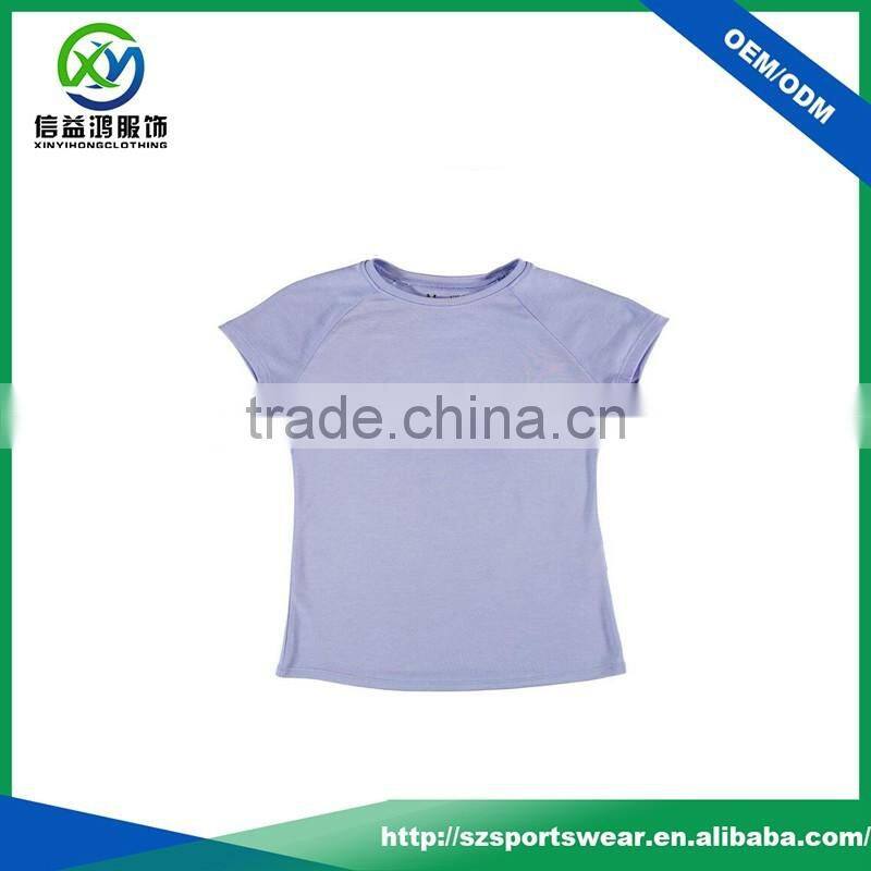 Simple Design Girls Sport T shirt Wholesale In China