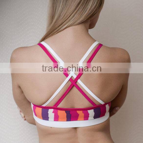 Hot Sale Custom New Style Fashion Yoga Fitness Training Sports Bra For Women