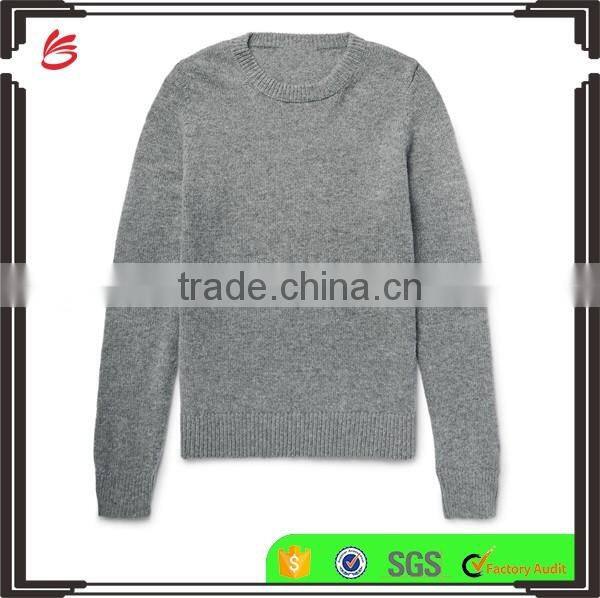 2017 Winter Newly Designed Cashmere Made Men's Shrug Sweater with Crew Neck