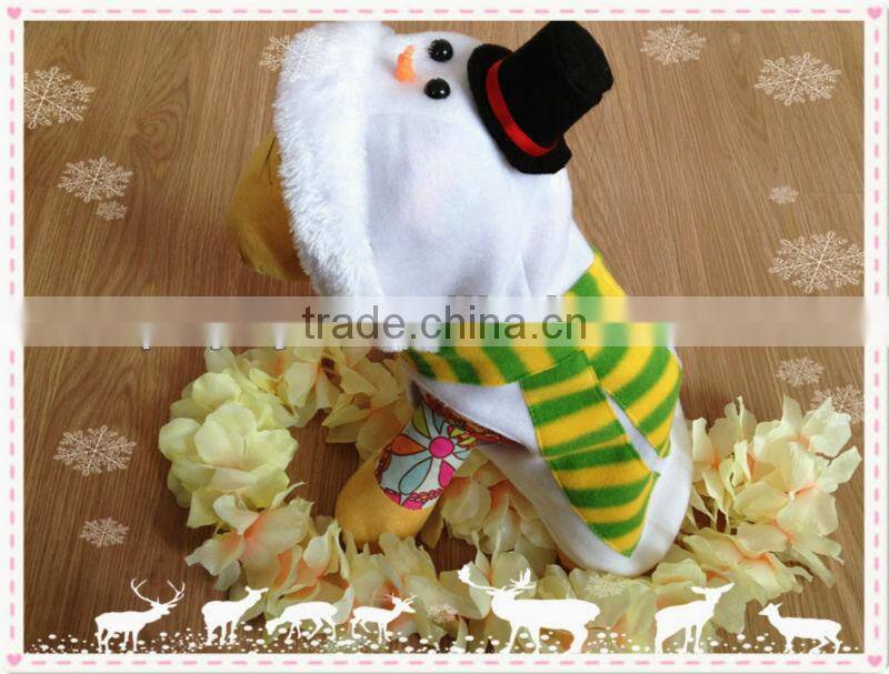 Factory R & D snowman pet clothes for dogs