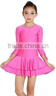 Newest children girl latin dance dress kids dance dresses