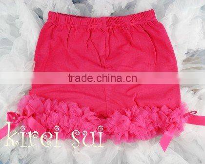 Kids Hot Pink Ruffles Bottom Pettishorts TS5