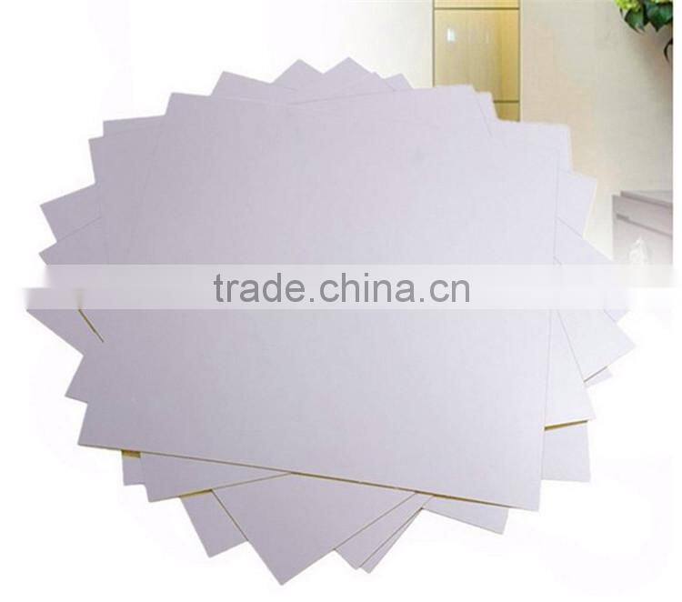 16pcs Reflective Mirrors Self-adhesive Square Decorative Tiles Mirror Wall Stickers Bath room Mirror Decor