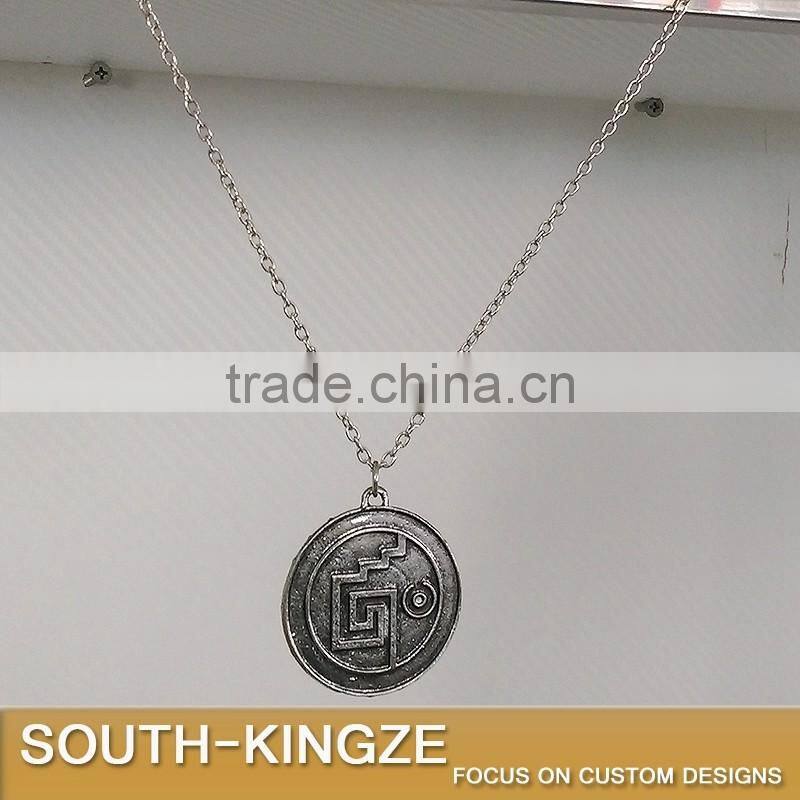 Carribean Sea Marine Style Metal Antique Silver Pendant