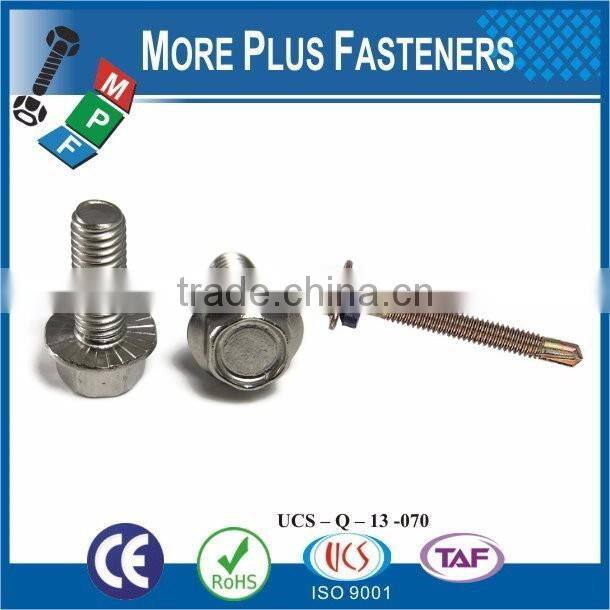 Taiwan Stainless Steel 18-8 Copper Brass Aluminum Sheet Metal roofing bolt