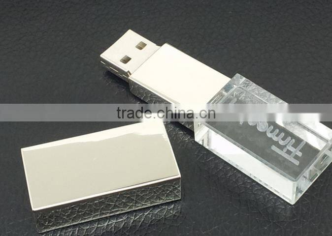 Promotional gift crystal mini usb flash drive USB For Company Gift