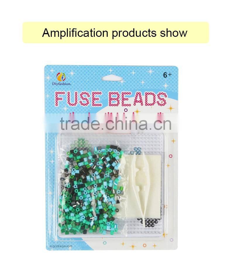 Diyfashion 5mm hama perler fuse beads scoote-helmet set with puzzle iron paper and twezzer hama beads toys for kids 18004