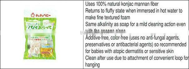 Japan Natural Konjac Sponge for Baby's Bathing Wholesale