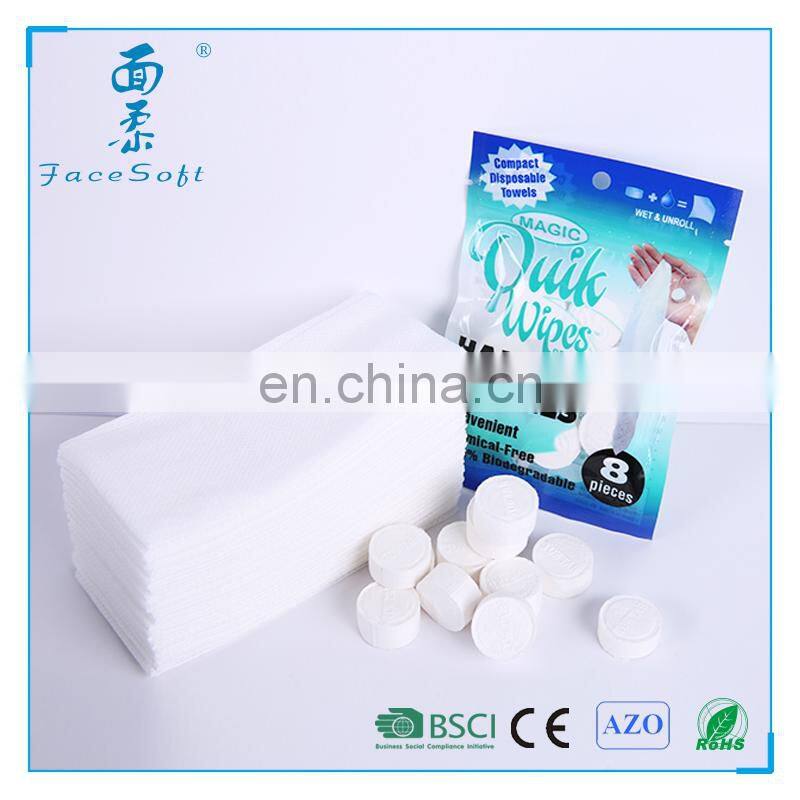 compressed tissue magic coin hotel napkins tablet tissue paper