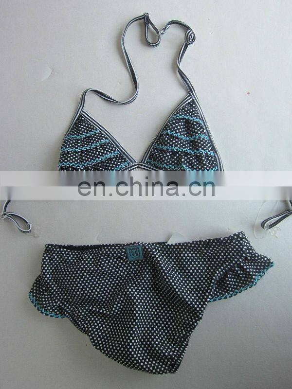 Fashion Kniting Lace one piece swimwear for kids