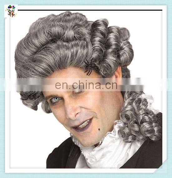 Adult Immortal Colonial Man Silver Peruke Synthetic Wigs HPC-0044