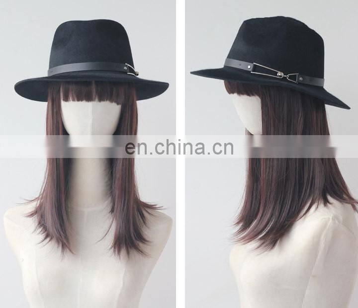 Ladies Formal Fashion Spring Wool Fedora Hat
