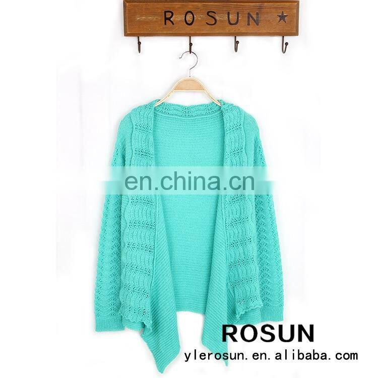 New design lace knitting pattern shawl decoration women spring cardigan sweater women sweaters 2015