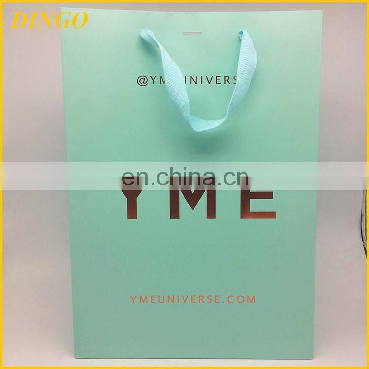 customize shopping paper bag, luxurious lamination paper handle bag