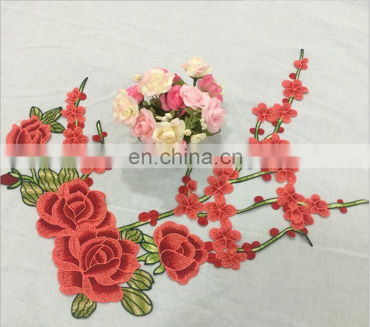 wholesale fashion 3D flower embroidery patch for clothes