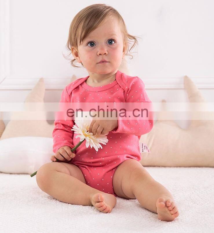 2017 New Born Baby Clothing Bamboo Baby Clothes Plain All Printed Baby Bamboo Onesie Clothes