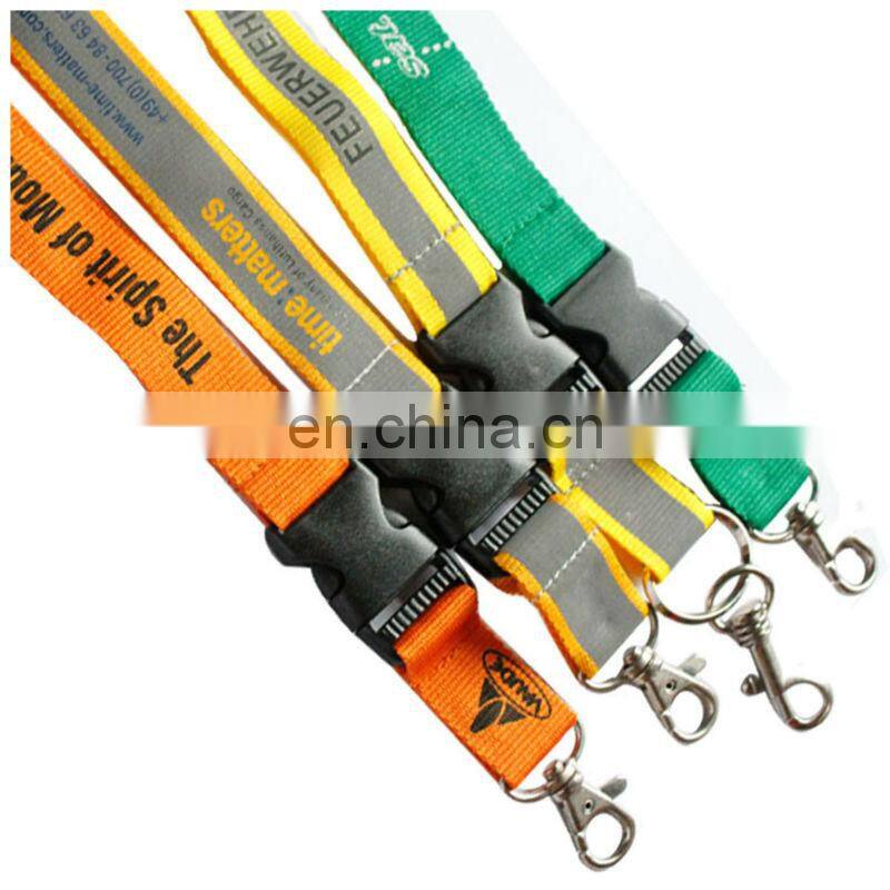 2013 Free customized woven imprinted silk lanyars