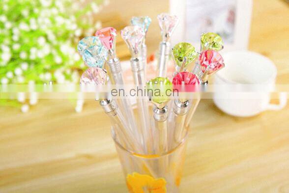 Simulation Diamond Black Ink Gel Pen cute creative Stationery and office supplies