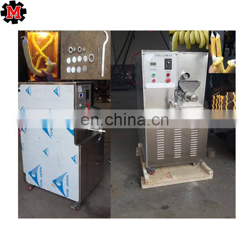 cone ice cream machine/corn extruder machine/ korean cane ice cream corn puffed stick machine