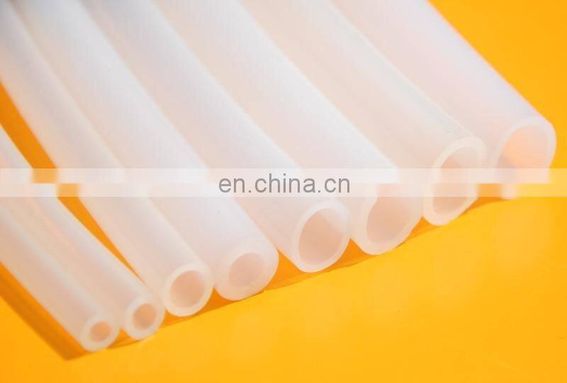 Food And Liquid Transfer Hose 5x7mm Food Grade Medical Use Colorless Silicone Rubber
