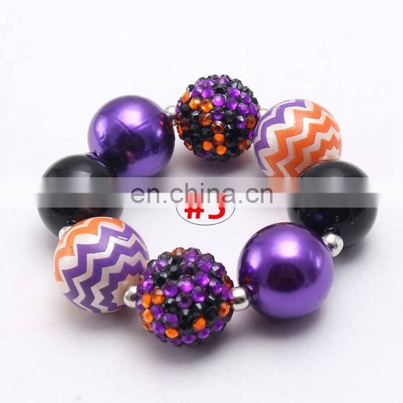 Girl Chunky Bracelet Kids boutique bracelet Halloween Christmas birthday gift 7styles