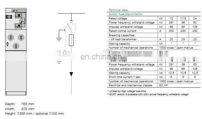 ABB SafePlus 17.5-CB ABB Ring Main Unit ABB RMU