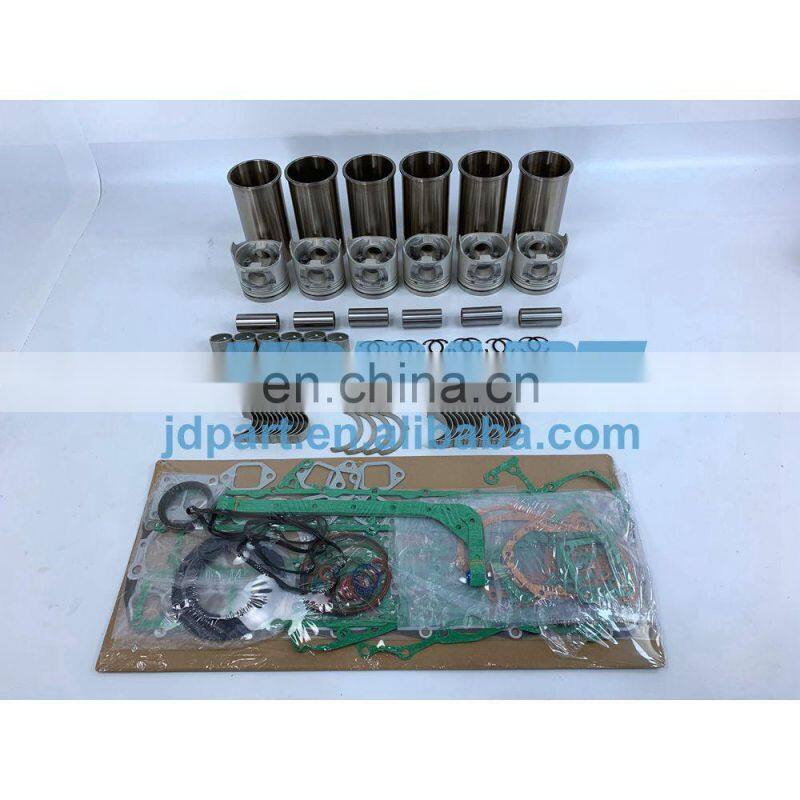 S6E Rebuild Overhaul Repair Kit With Engine Bearings Cylinder Liner Piston Rings Full Gasket Kit For Mitsubishi