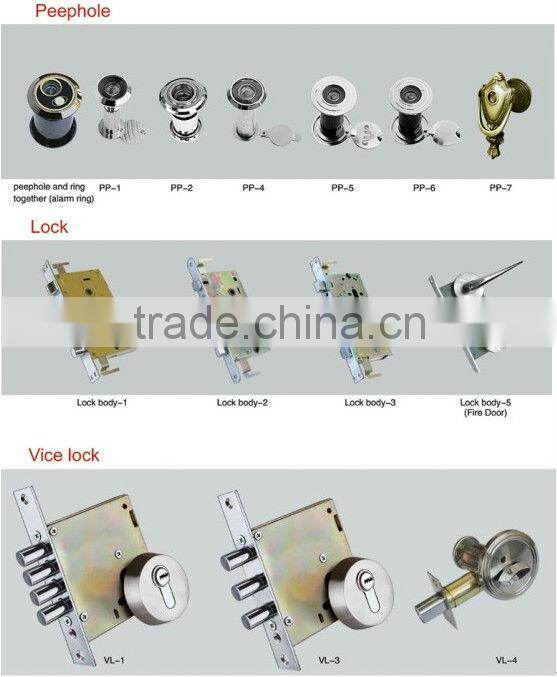 Copper color popular steel door (lt-675) new model