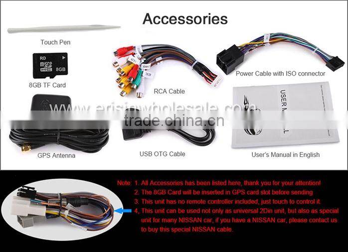 Erisin ES6005M 6.95" Touch Screen 2 Din Car DVD GPS Player