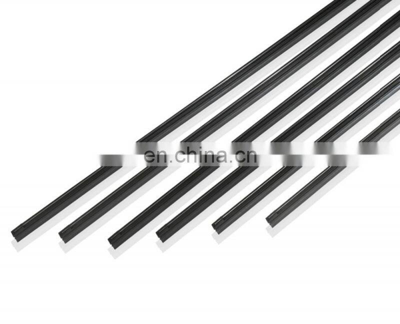 Frame rubber refill with metal plate for frame wiper blade