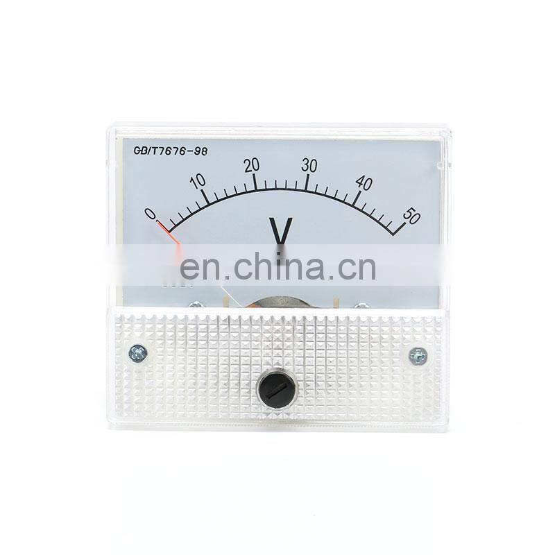 DC Analog Pointer Voltage Meter Panel 5V 10V 15V 20V 30V 50V 100V 200V 300V Gauge Voltage Mechanical Voltage Meters