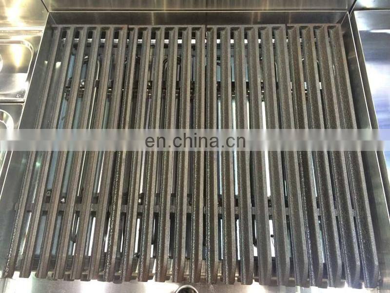 Industrial Indoor Stainless steel gas Lava stone grill with Gas CE certificate