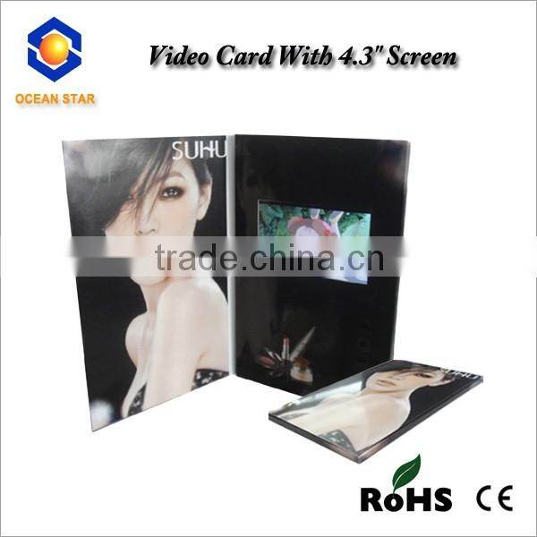 4.3inch advertising Business video card video greeting cards