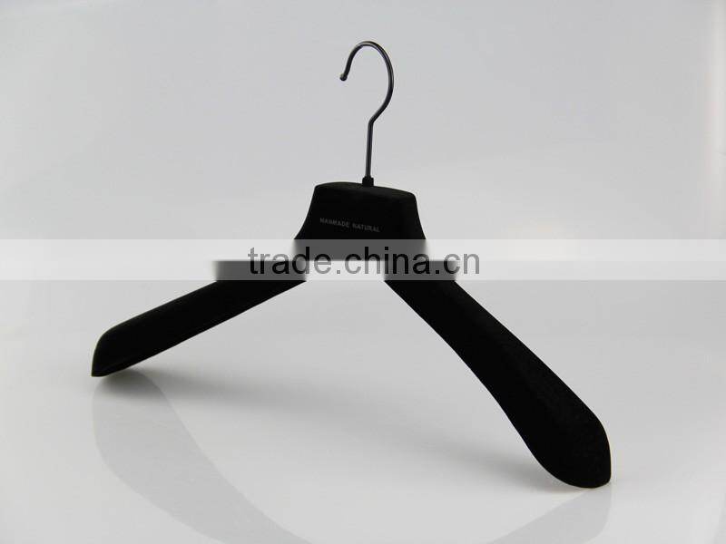 velvet hanger black wide shoulder plastic hanger for clothes