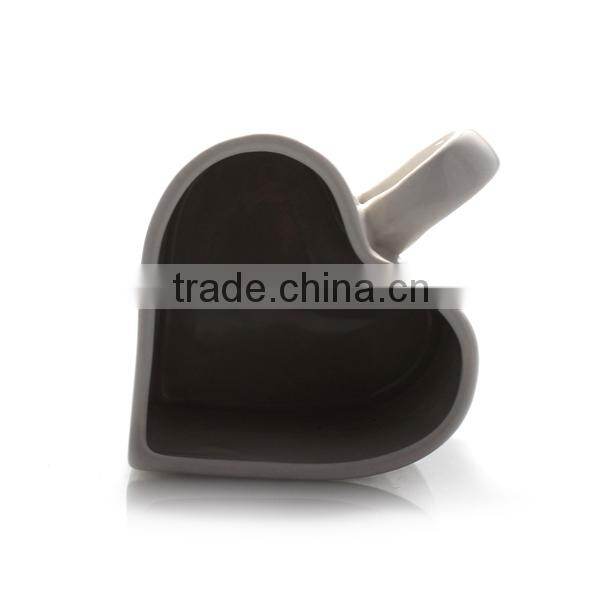Ceramic heart shaped mug