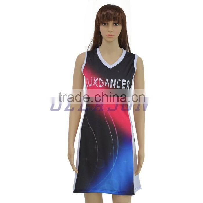 Professional custom latest sport design netball uniforms for girls