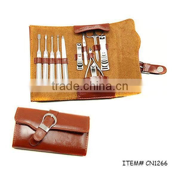 PU buckle bag high end manicure set