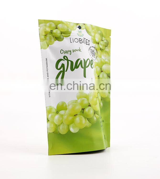 Mylar bags custom printed dried mango snack food matt window zipper packaging pouch