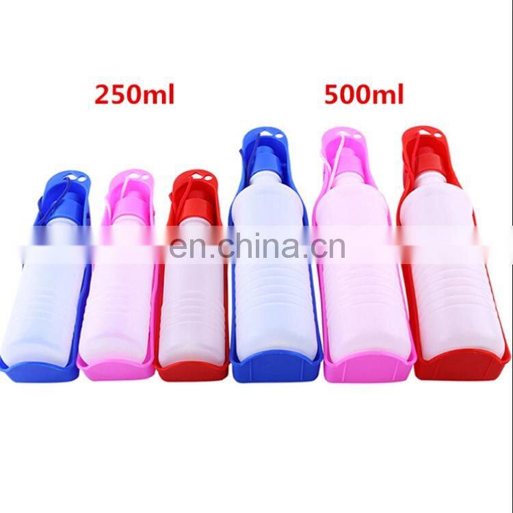Wholesale Foldable 500ml Dog Water Travel Bottle