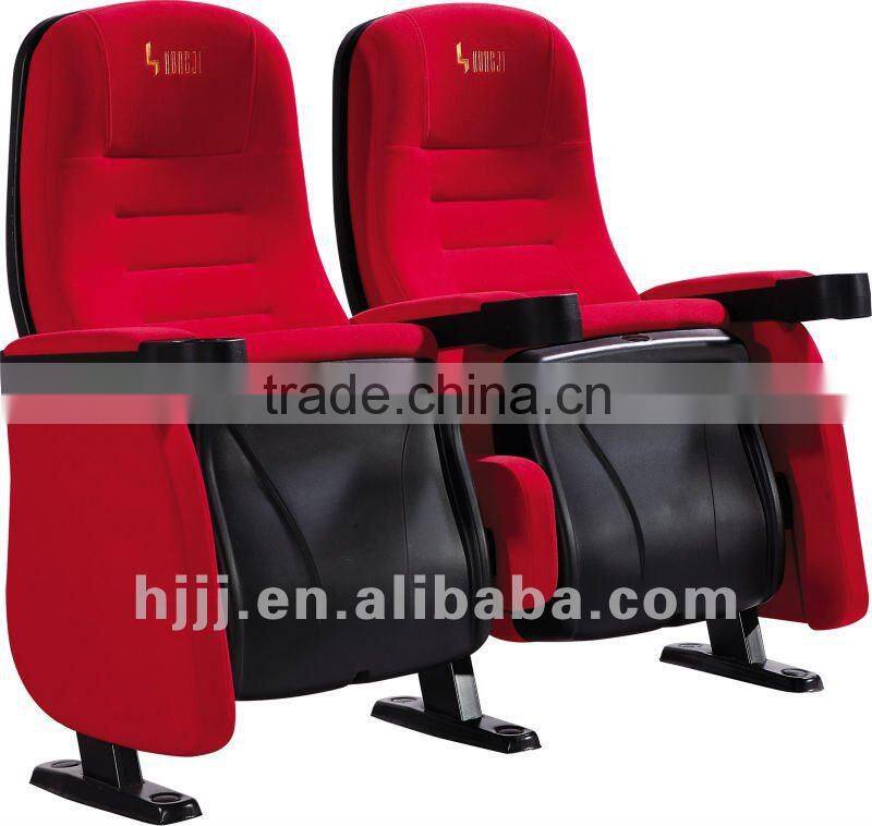 cinema seat fabric folding chair with cup holder HJ95D-L