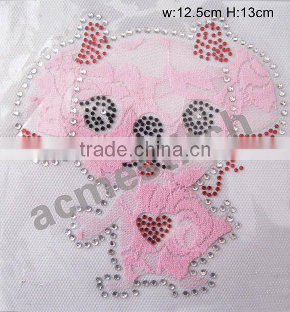 Lace Mixed Rhinestone Patches /hot fix patch /iron on patch / badge