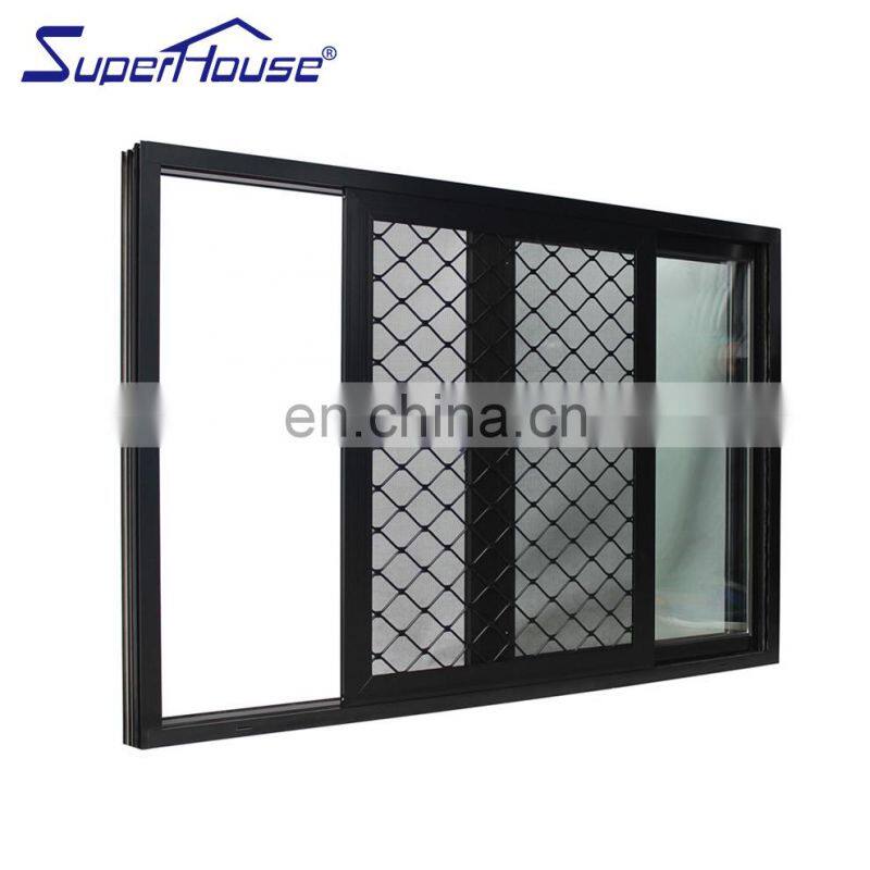 Superhouse Windows And Doors Window Grills Aluminium Aluminum Alloy Horizontal Design For Sliding Windows