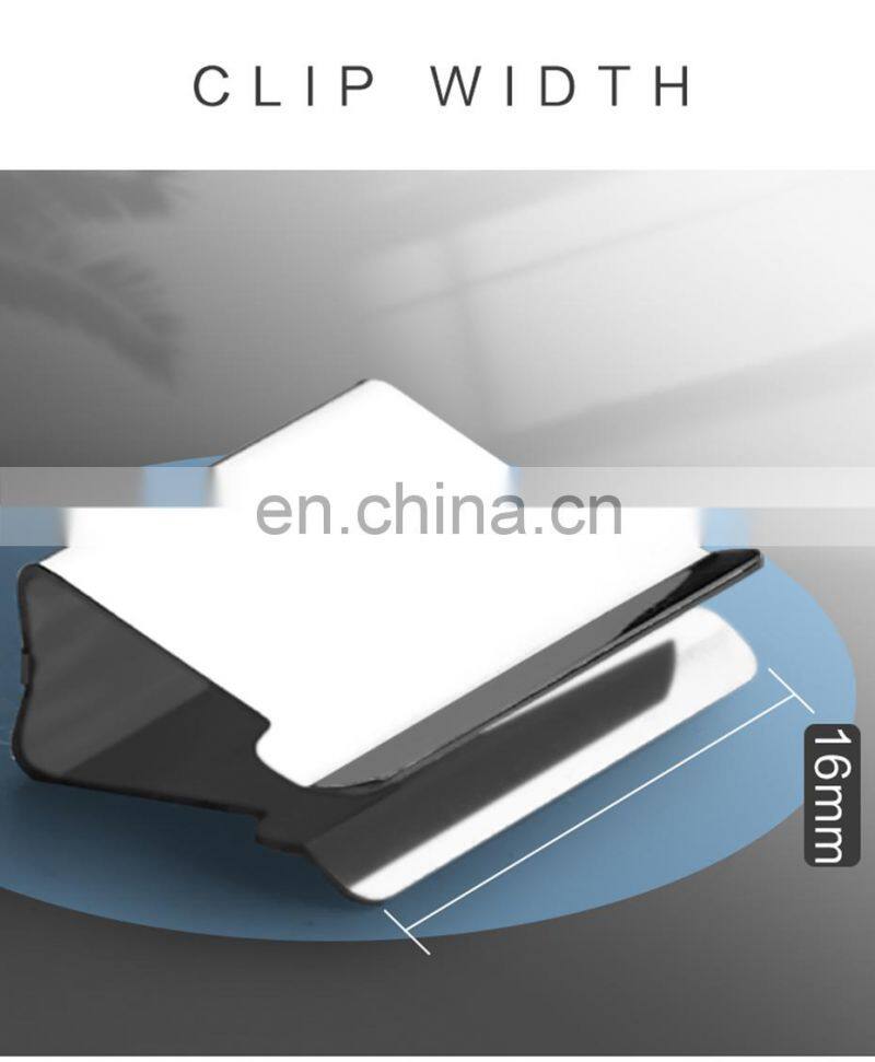 Deli Push Clamp Binder Stationery Clips Stapler Multifunction Paper Storage Artifact School Office Supplies Metal Clip Holder