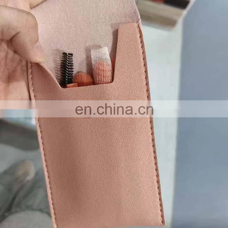 2022 Amazon Wholesale Travel 8Pcs Mini Professional Makeup Brush With PU Bag