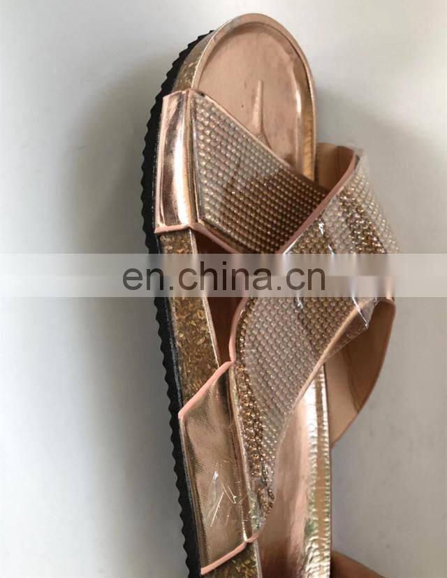 2021 Low Heel Designs Woman Sandals Shoes Summer Flat Fashion Women's Sandals