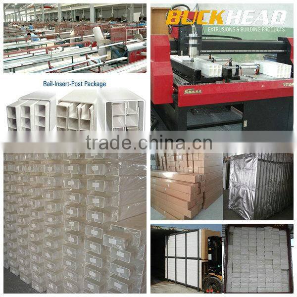 High quality garden white cheap pvc fence