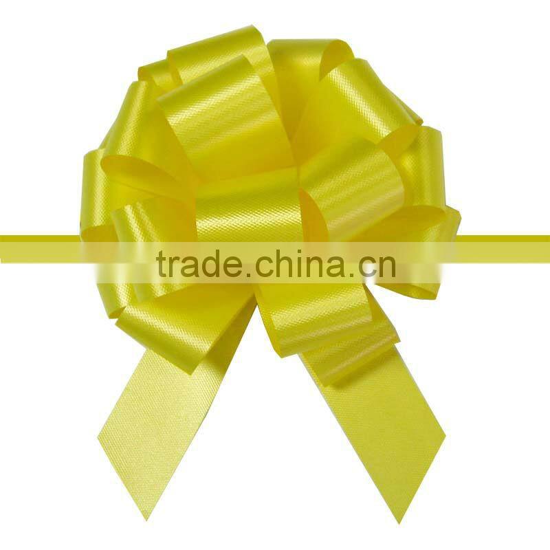 Wrapping pull bow/RIBBON PULL BOW made of poly plain ribbon for wedding decoration